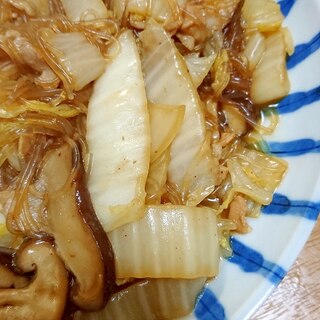 白菜の消費に★白菜と豚肉のピリ辛炒め煮